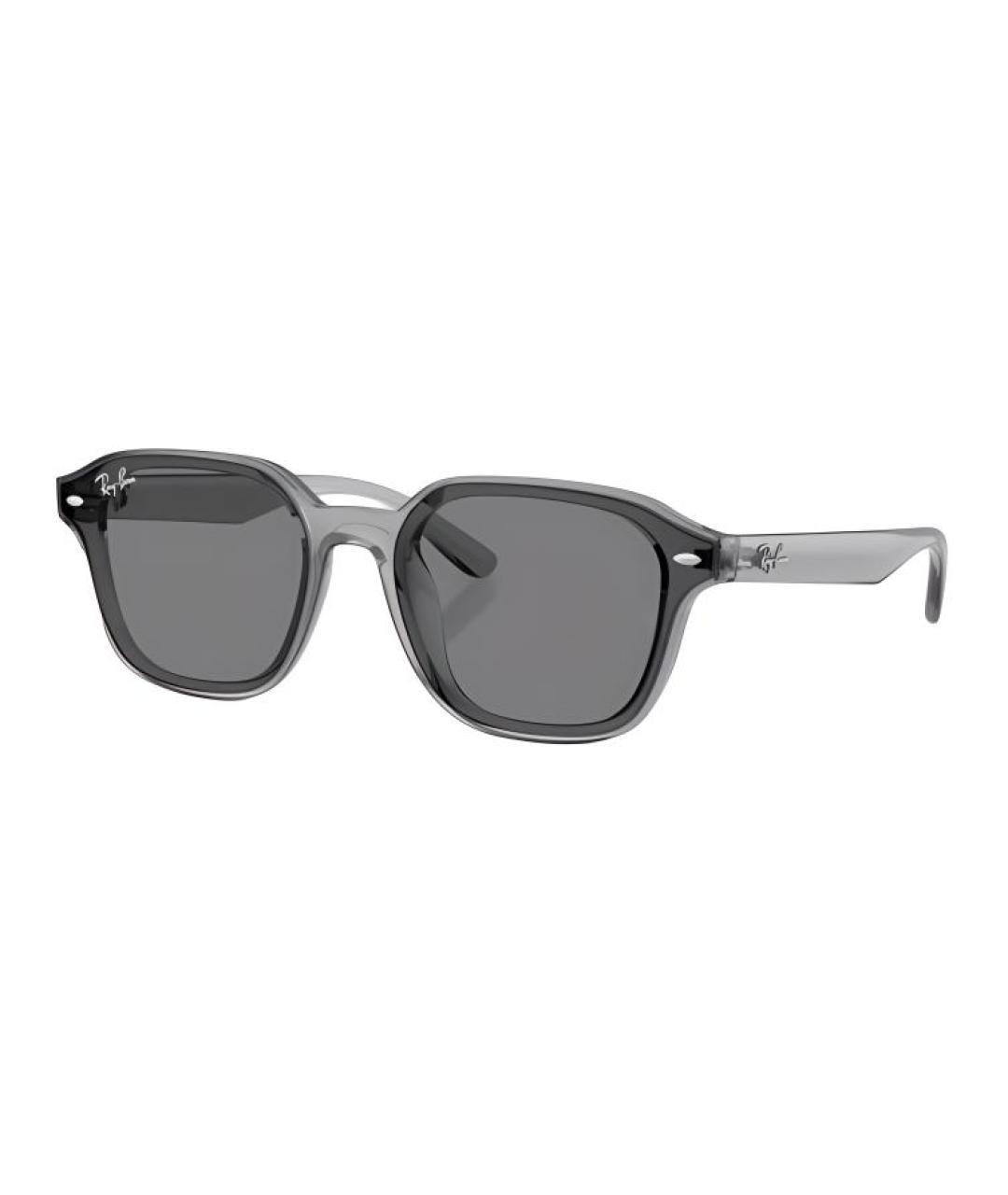 RAY BAN Серые пластиковые солнцезащитные очки, фото 1