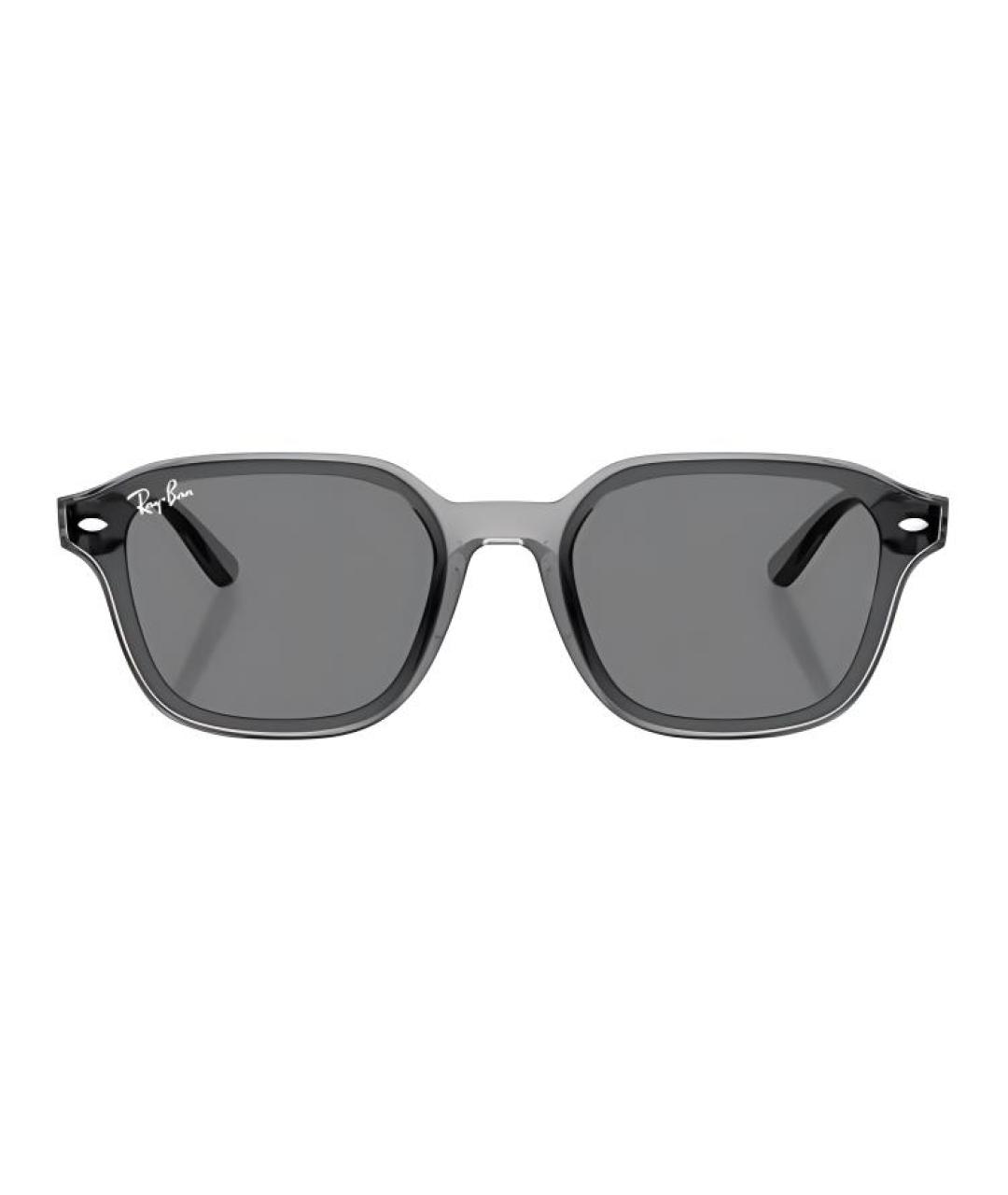 RAY BAN Серые пластиковые солнцезащитные очки, фото 2