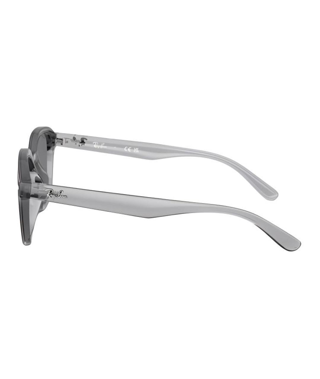 RAY BAN Серые пластиковые солнцезащитные очки, фото 3