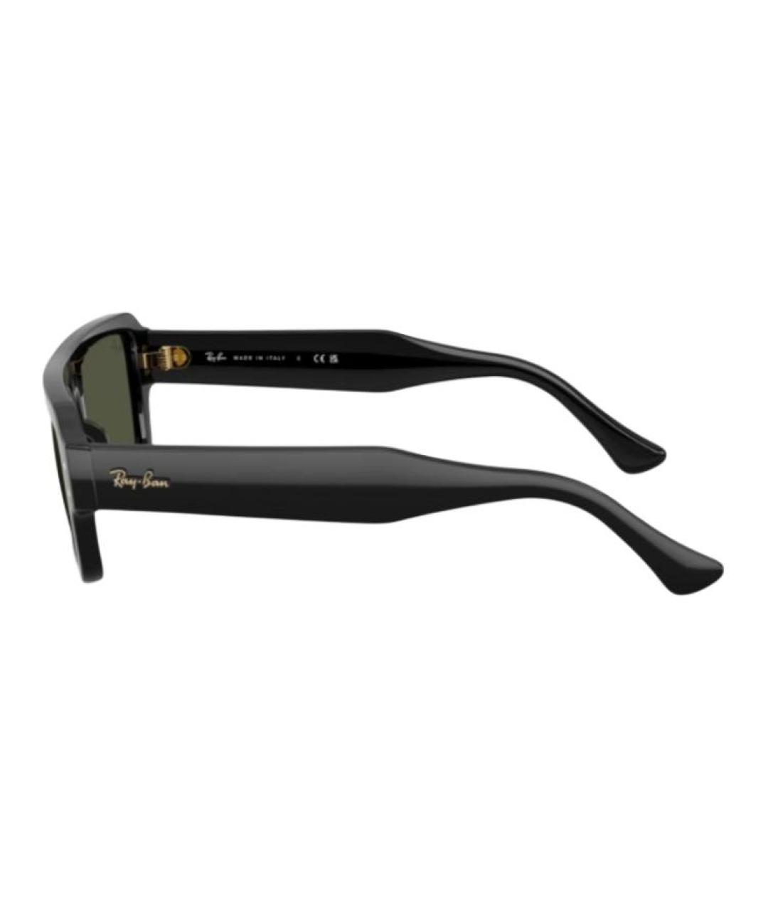 RAY BAN Черные пластиковые солнцезащитные очки, фото 3