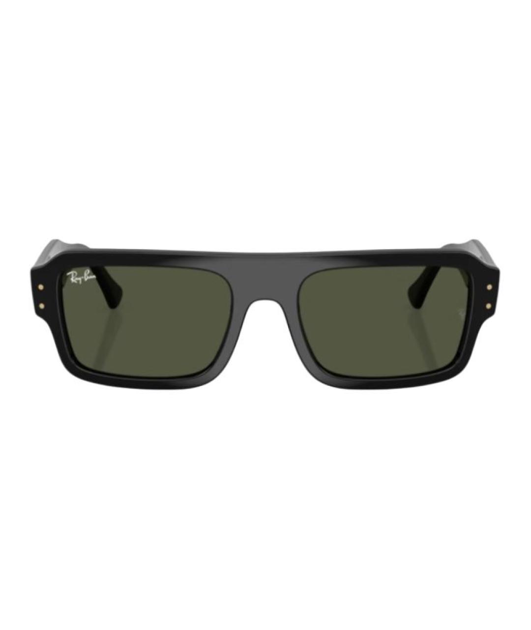 RAY BAN Черные пластиковые солнцезащитные очки, фото 2
