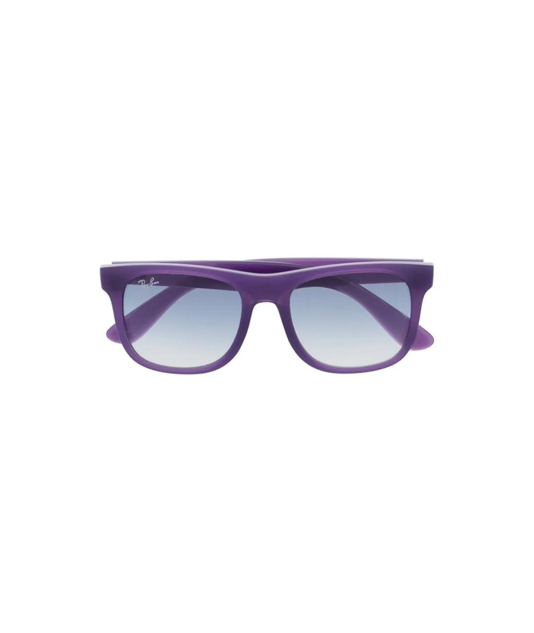 RAY BAN Фиолетовые пластиковые солнцезащитные очки, фото 3