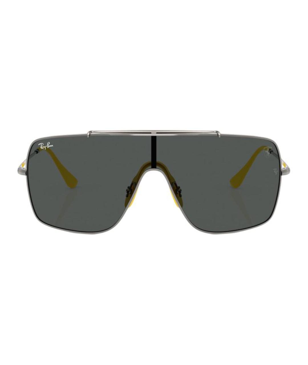 RAY BAN Серые металлические солнцезащитные очки, фото 2