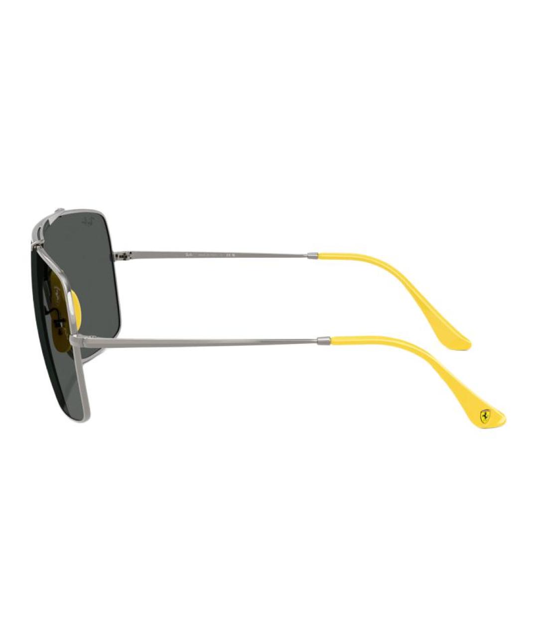 RAY BAN Серые металлические солнцезащитные очки, фото 3