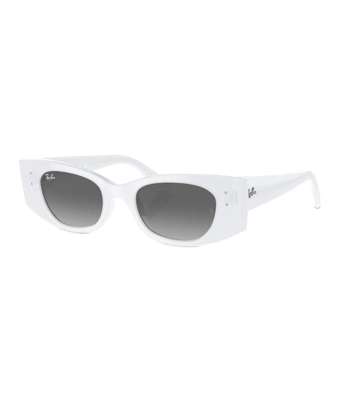 RAY BAN Белые пластиковые солнцезащитные очки, фото 1