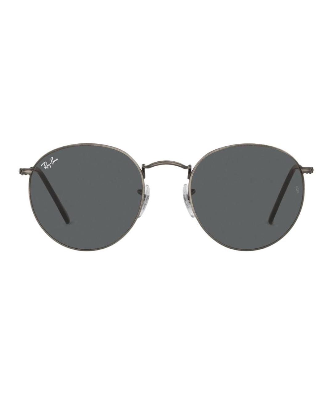 RAY BAN Черные металлические солнцезащитные очки, фото 2