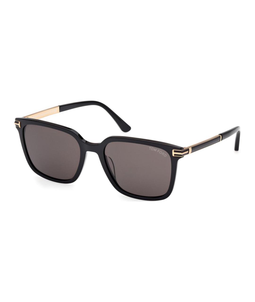TOM FORD Черные пластиковые солнцезащитные очки, фото 1