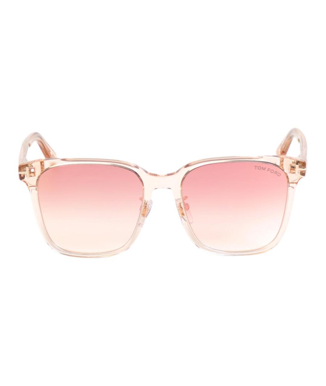 TOM FORD Розовые пластиковые солнцезащитные очки, фото 2
