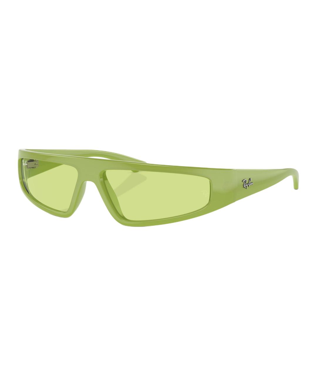 RAY BAN Зеленые пластиковые солнцезащитные очки, фото 1