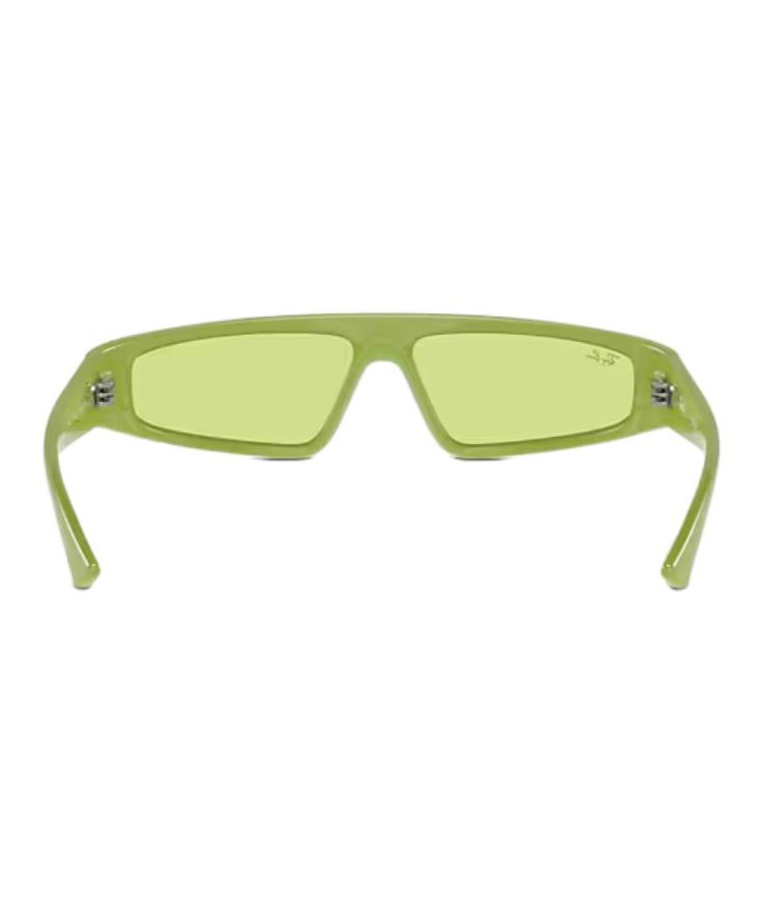 RAY BAN Зеленые пластиковые солнцезащитные очки, фото 4