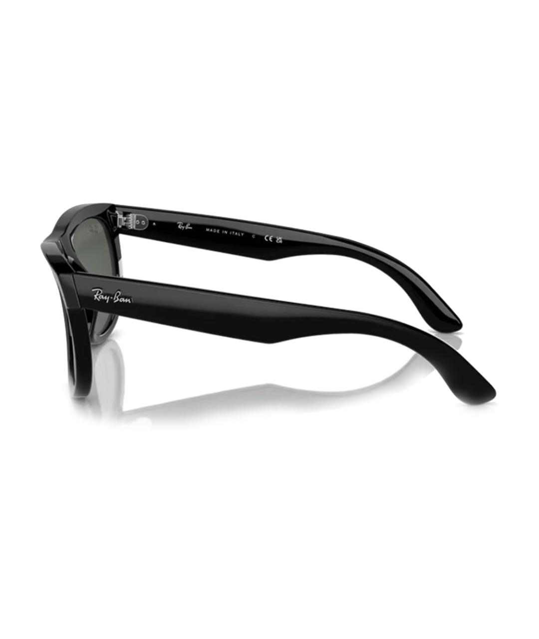 RAY BAN Черные пластиковые солнцезащитные очки, фото 3