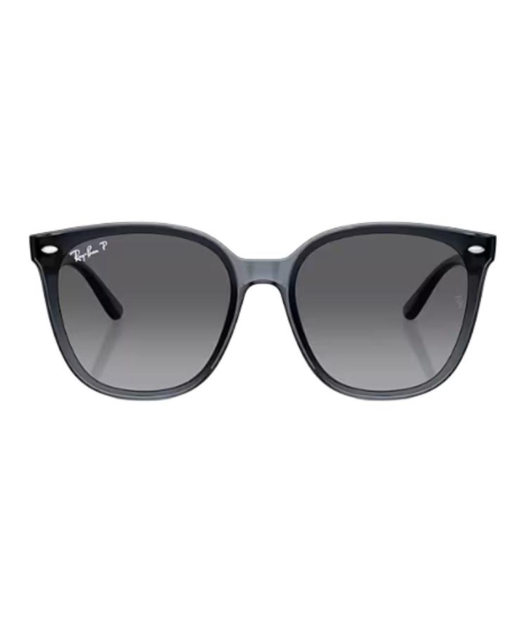 RAY BAN Черные пластиковые солнцезащитные очки, фото 1