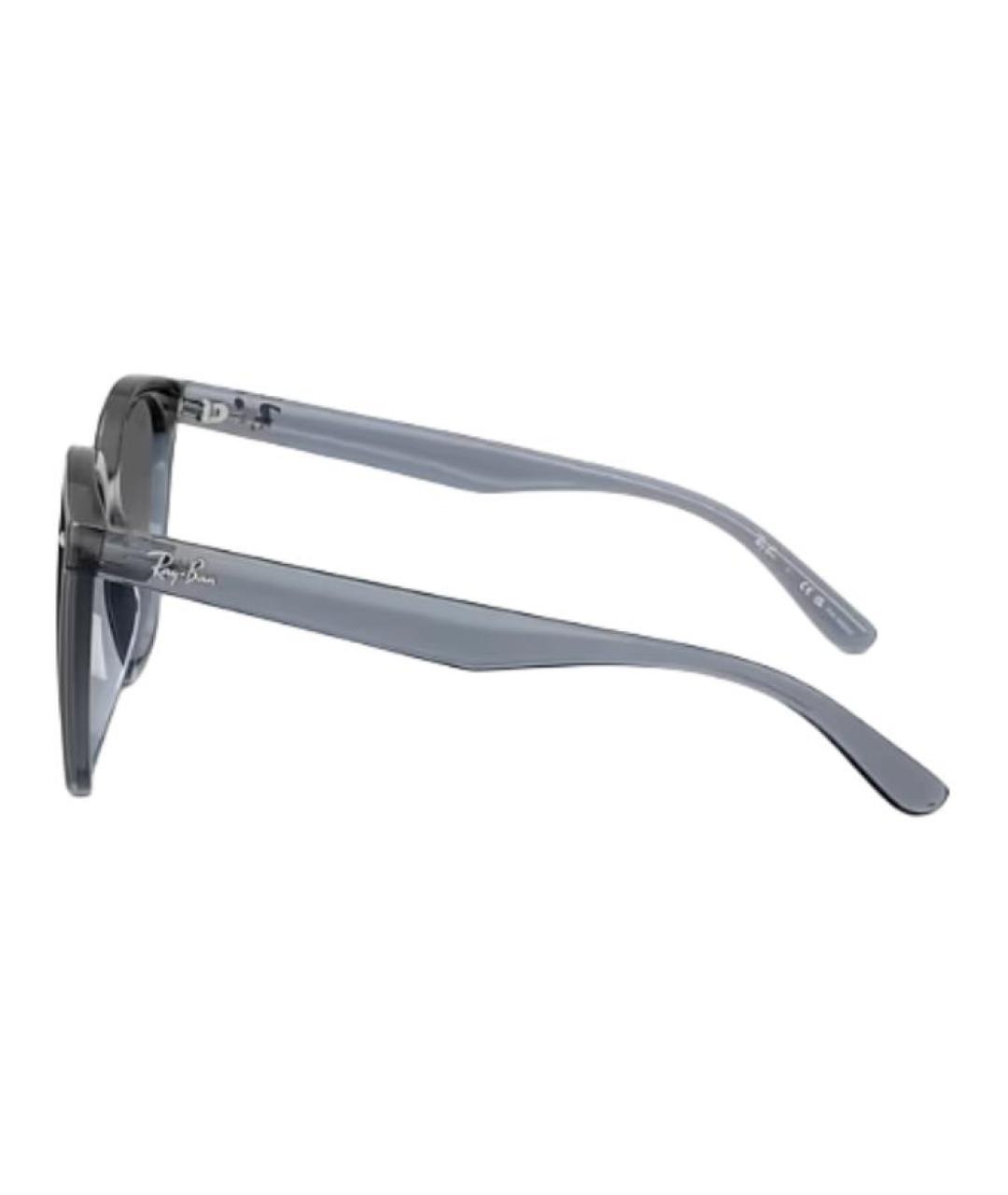 RAY BAN Черные пластиковые солнцезащитные очки, фото 3