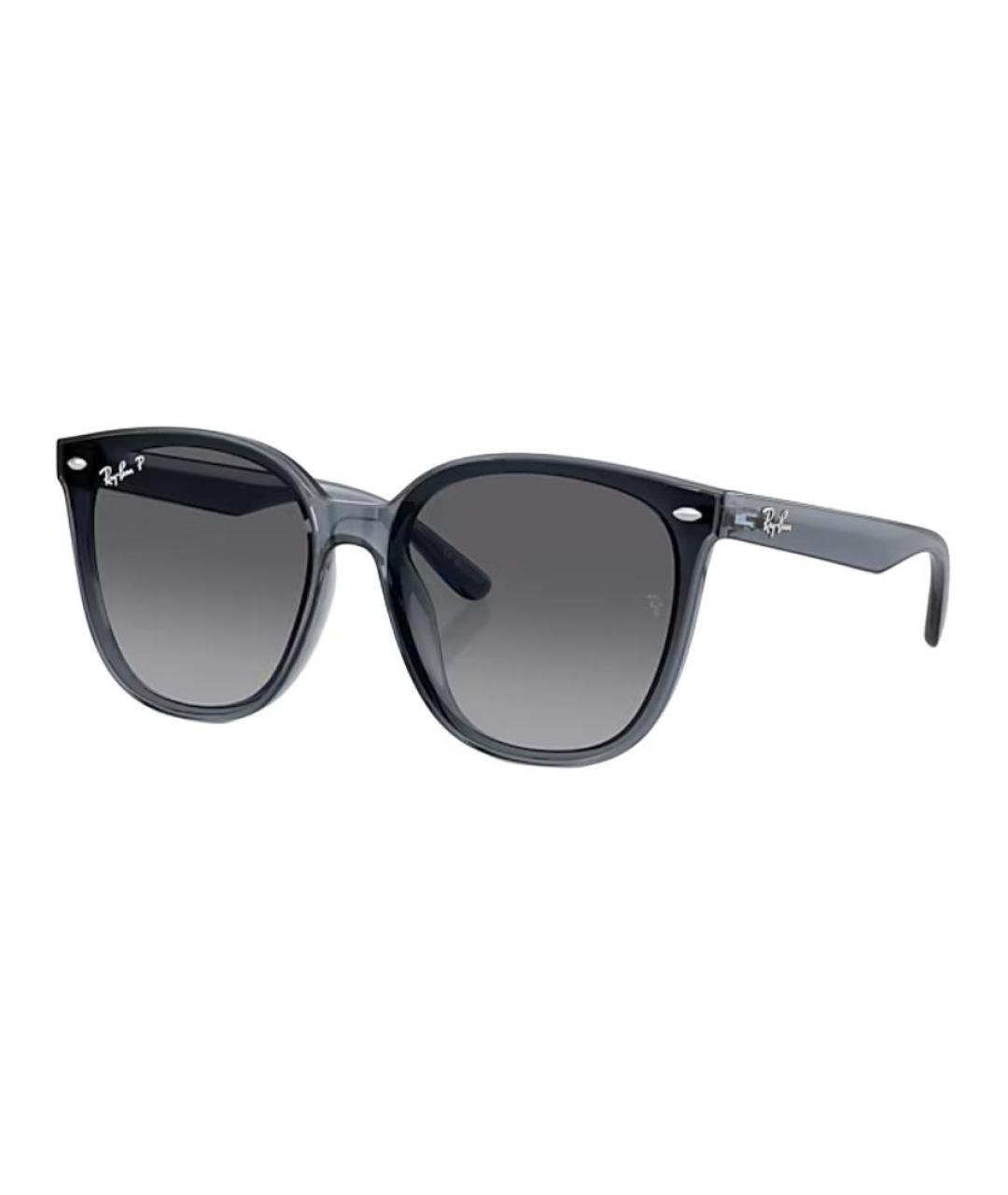 RAY BAN Черные пластиковые солнцезащитные очки, фото 2