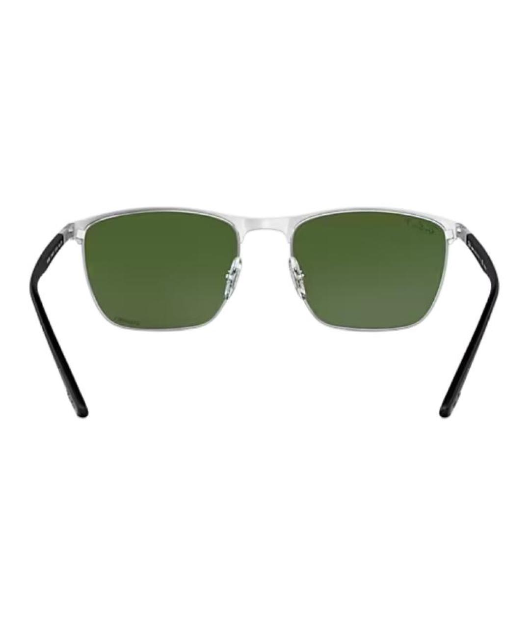 RAY BAN Черные металлические солнцезащитные очки, фото 4