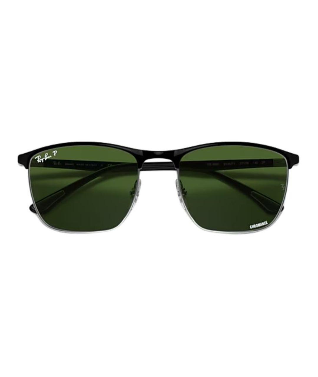 RAY BAN Черные металлические солнцезащитные очки, фото 3