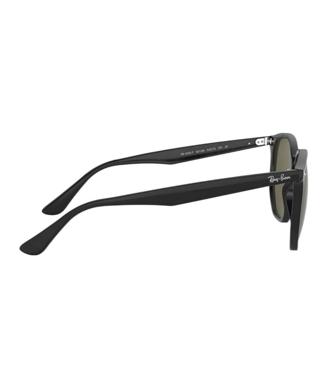 RAY BAN Черные пластиковые солнцезащитные очки, фото 3