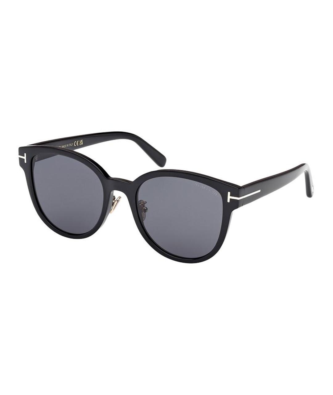 TOM FORD Черные пластиковые солнцезащитные очки, фото 1