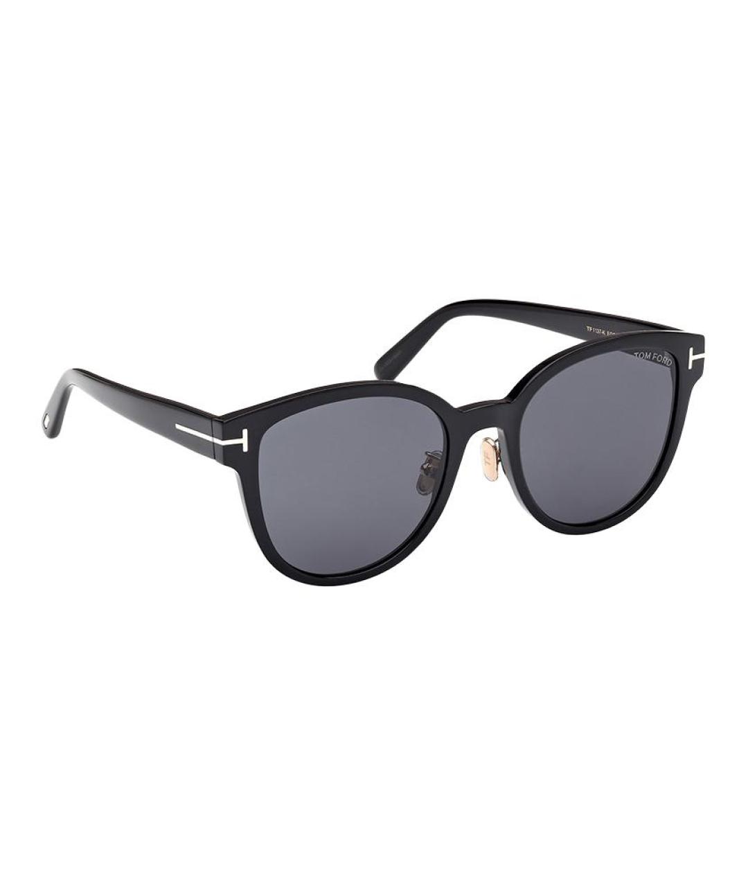 TOM FORD Черные пластиковые солнцезащитные очки, фото 3