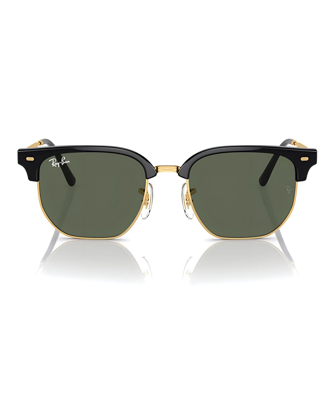 RAY BAN Золотые металлические солнцезащитные очки, фото 2