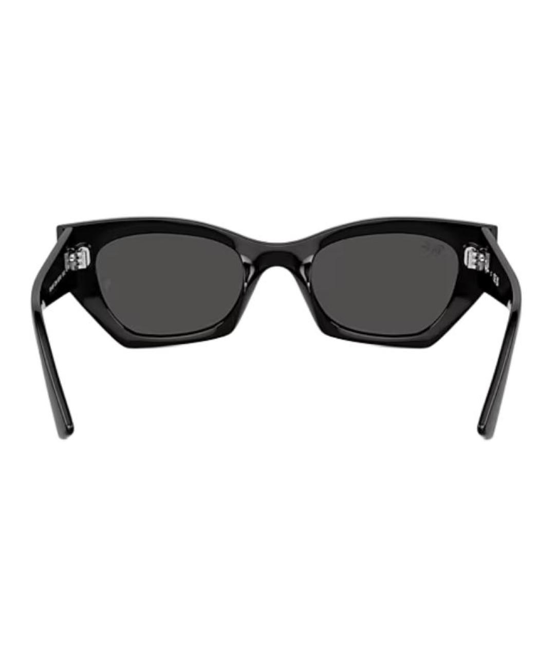 RAY BAN Черные пластиковые солнцезащитные очки, фото 3