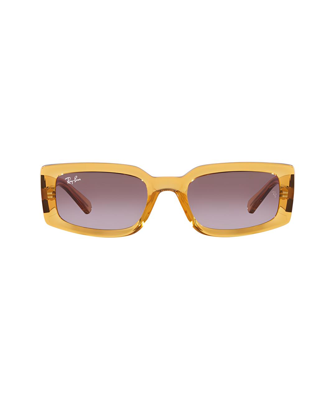 RAY BAN Оранжевые пластиковые солнцезащитные очки, фото 2