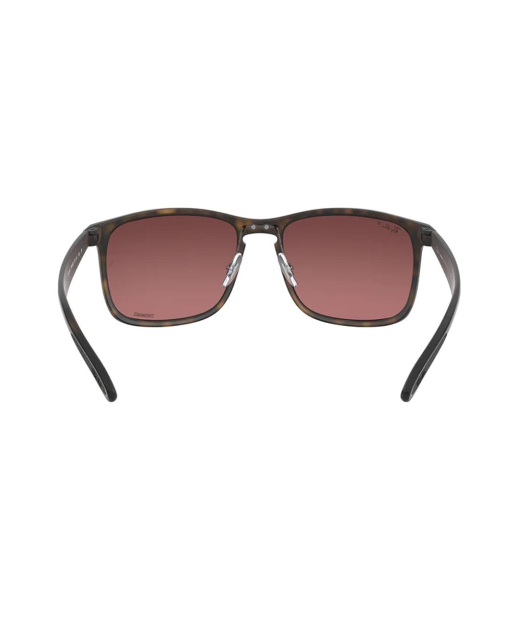 RAY BAN Черные пластиковые солнцезащитные очки, фото 4