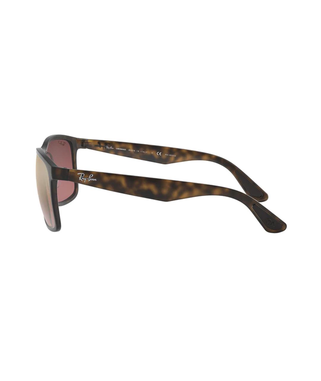 RAY BAN Черные пластиковые солнцезащитные очки, фото 3