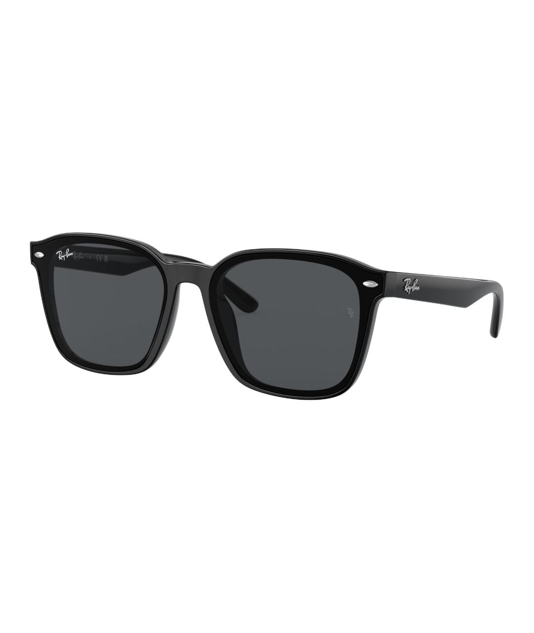 RAY BAN Черные пластиковые солнцезащитные очки, фото 1