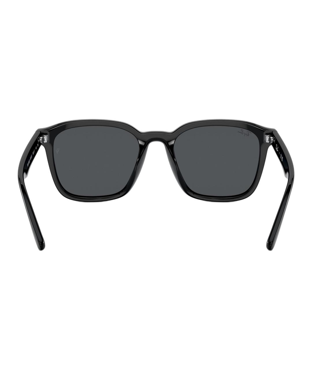 RAY BAN Черные пластиковые солнцезащитные очки, фото 4