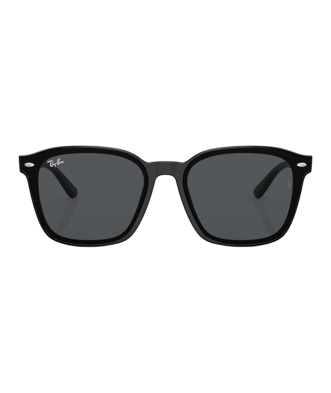 RAY BAN Черные пластиковые солнцезащитные очки, фото 2