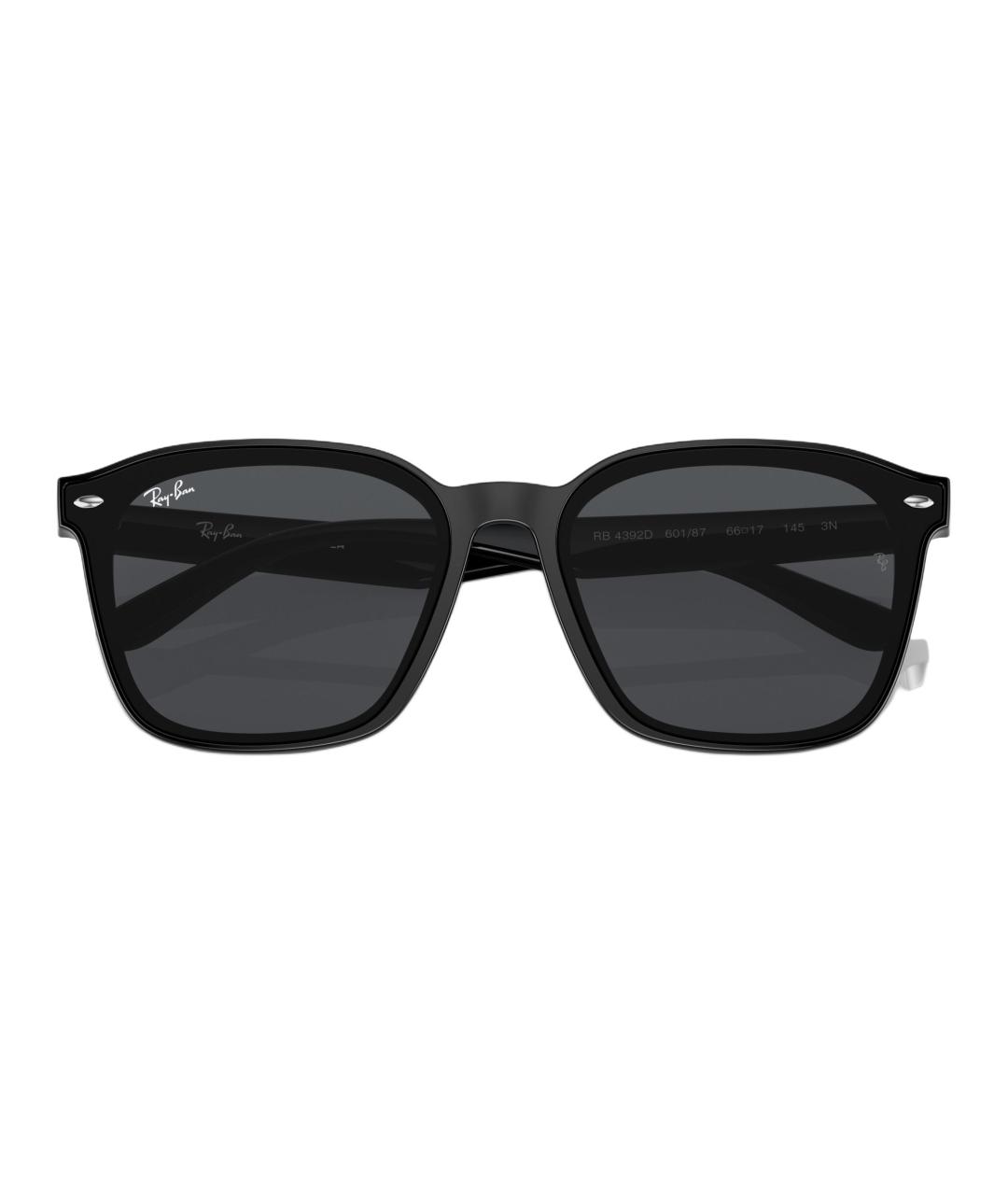 RAY BAN Черные пластиковые солнцезащитные очки, фото 5