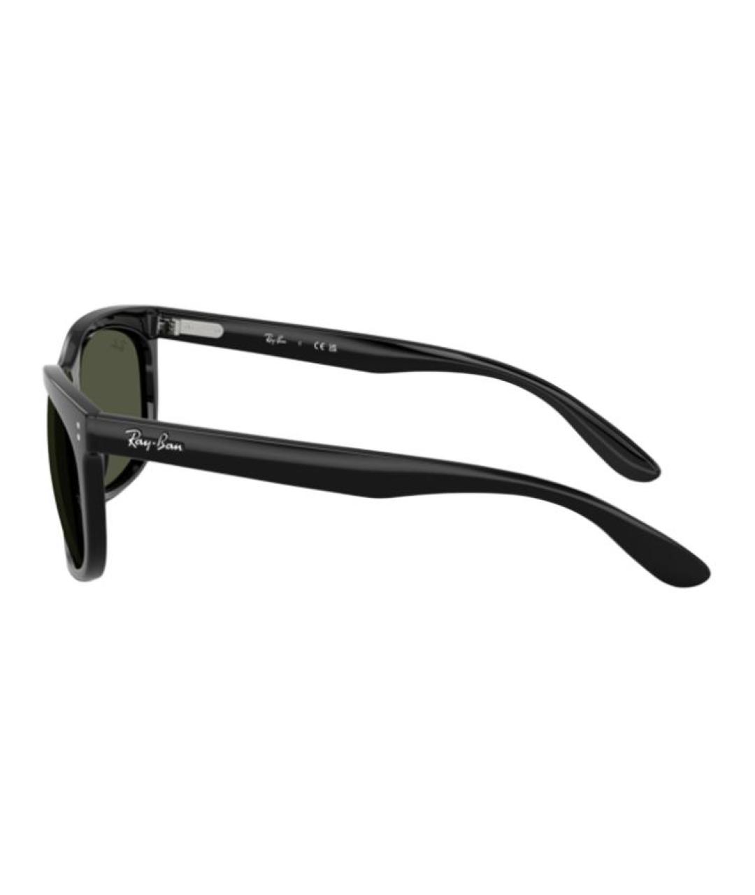 RAY BAN Черные пластиковые солнцезащитные очки, фото 3