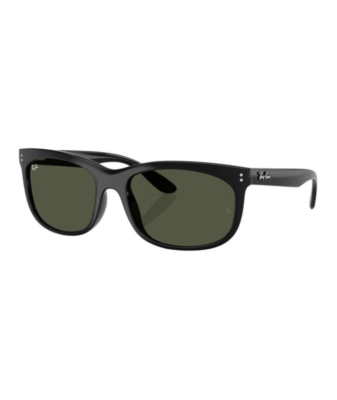 RAY BAN Черные пластиковые солнцезащитные очки, фото 1