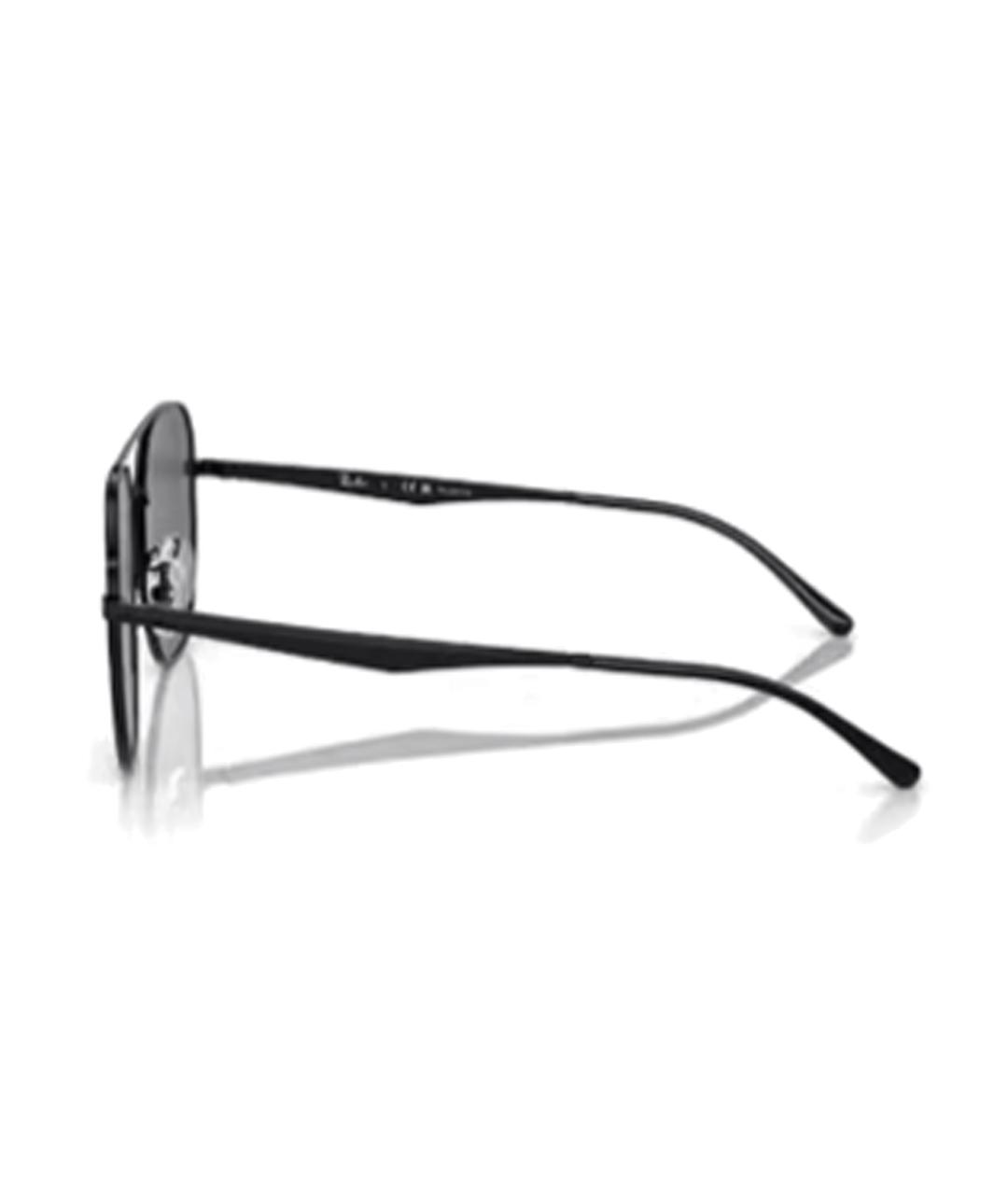 RAY BAN Черные металлические солнцезащитные очки, фото 3