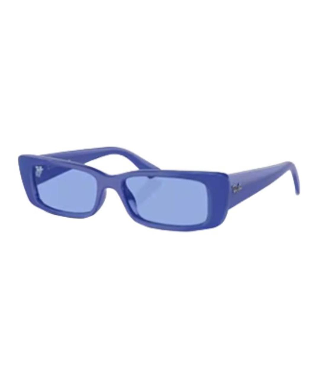 RAY BAN Синие пластиковые солнцезащитные очки, фото 1