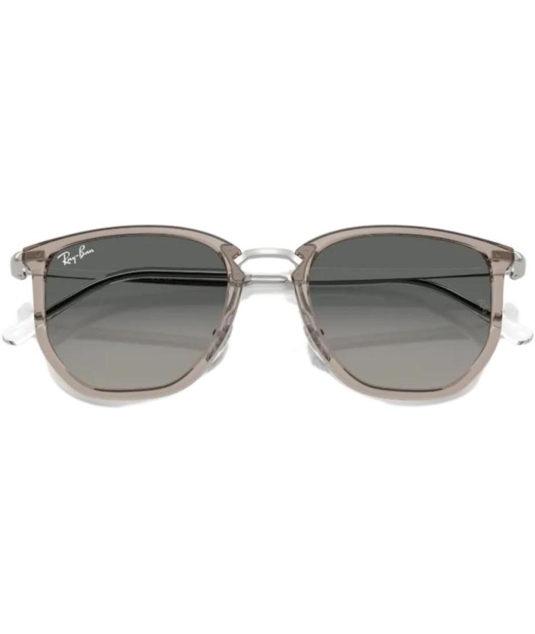 RAY BAN Серые металлические солнцезащитные очки, фото 4