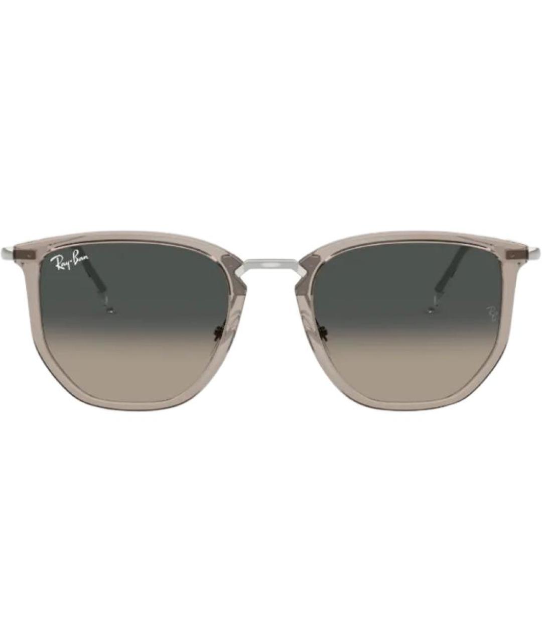 RAY BAN Серые металлические солнцезащитные очки, фото 2