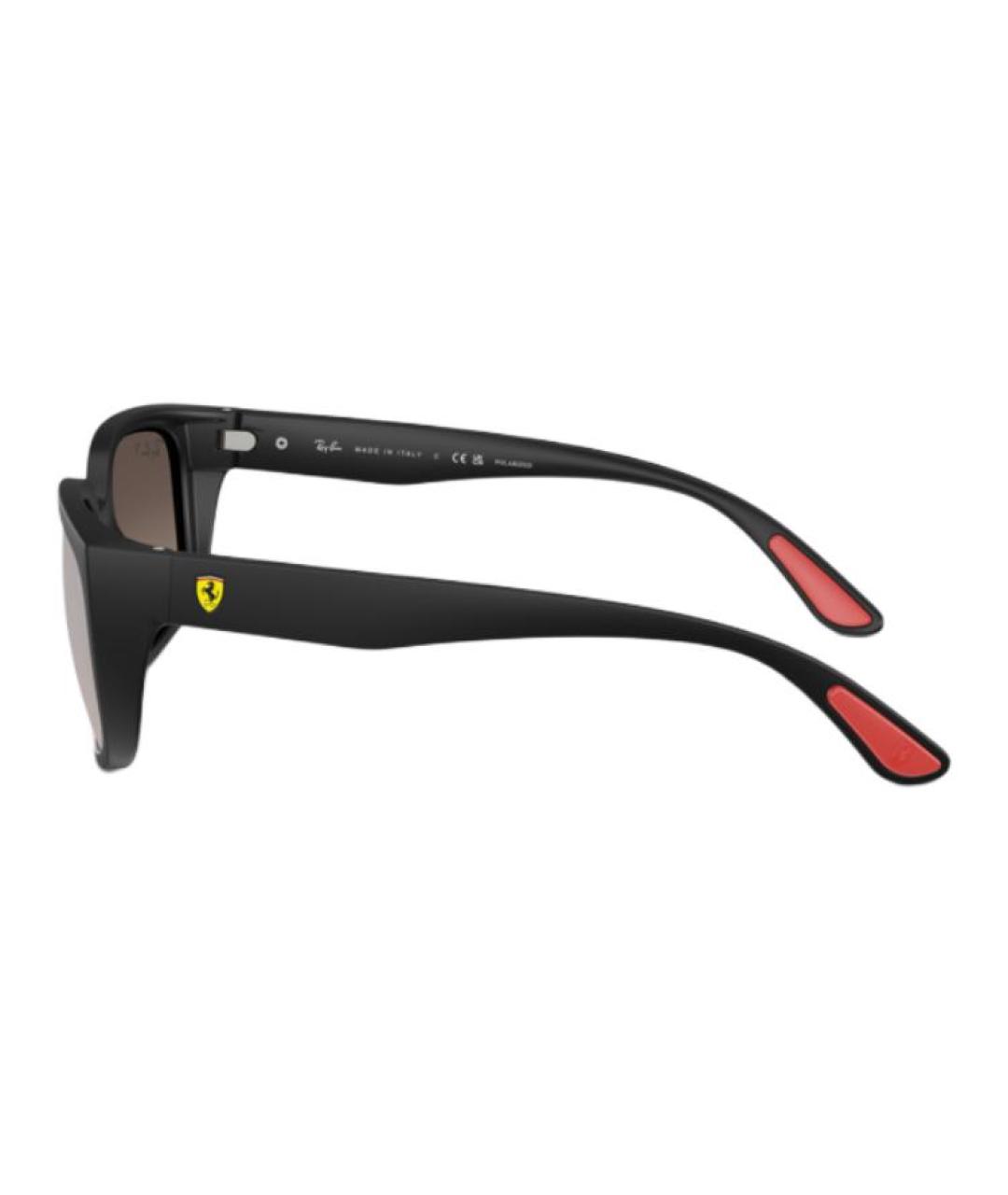 RAY BAN Черные пластиковые солнцезащитные очки, фото 3