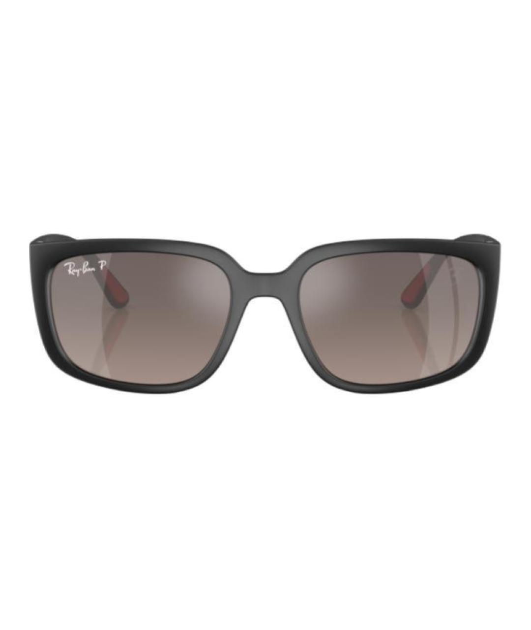 RAY BAN Черные пластиковые солнцезащитные очки, фото 2
