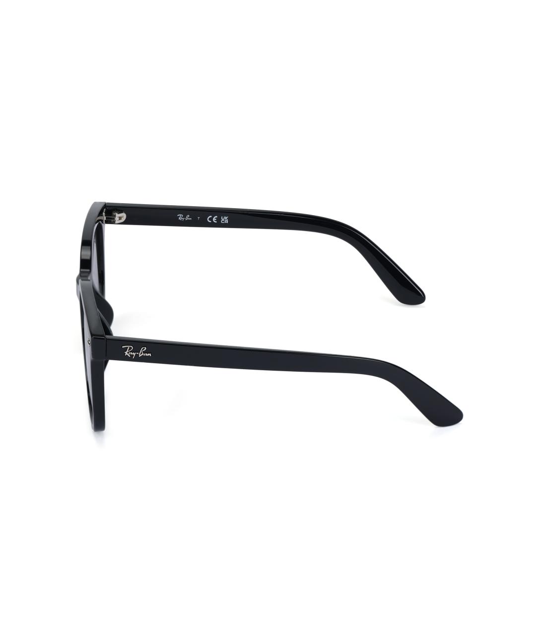 RAY BAN Черные пластиковые солнцезащитные очки, фото 3