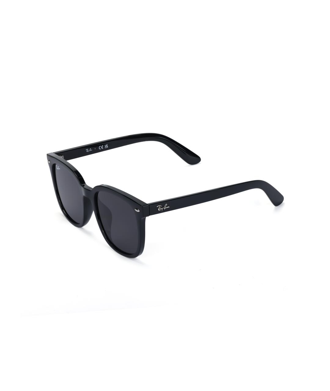 RAY BAN Черные пластиковые солнцезащитные очки, фото 4