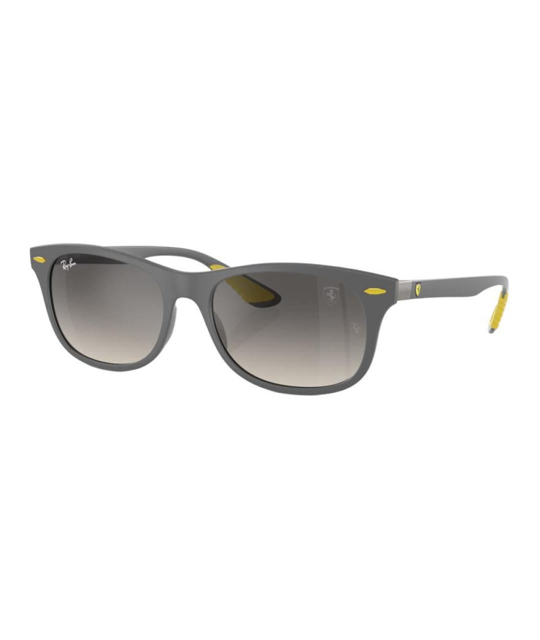 RAY BAN Серые металлические солнцезащитные очки, фото 1