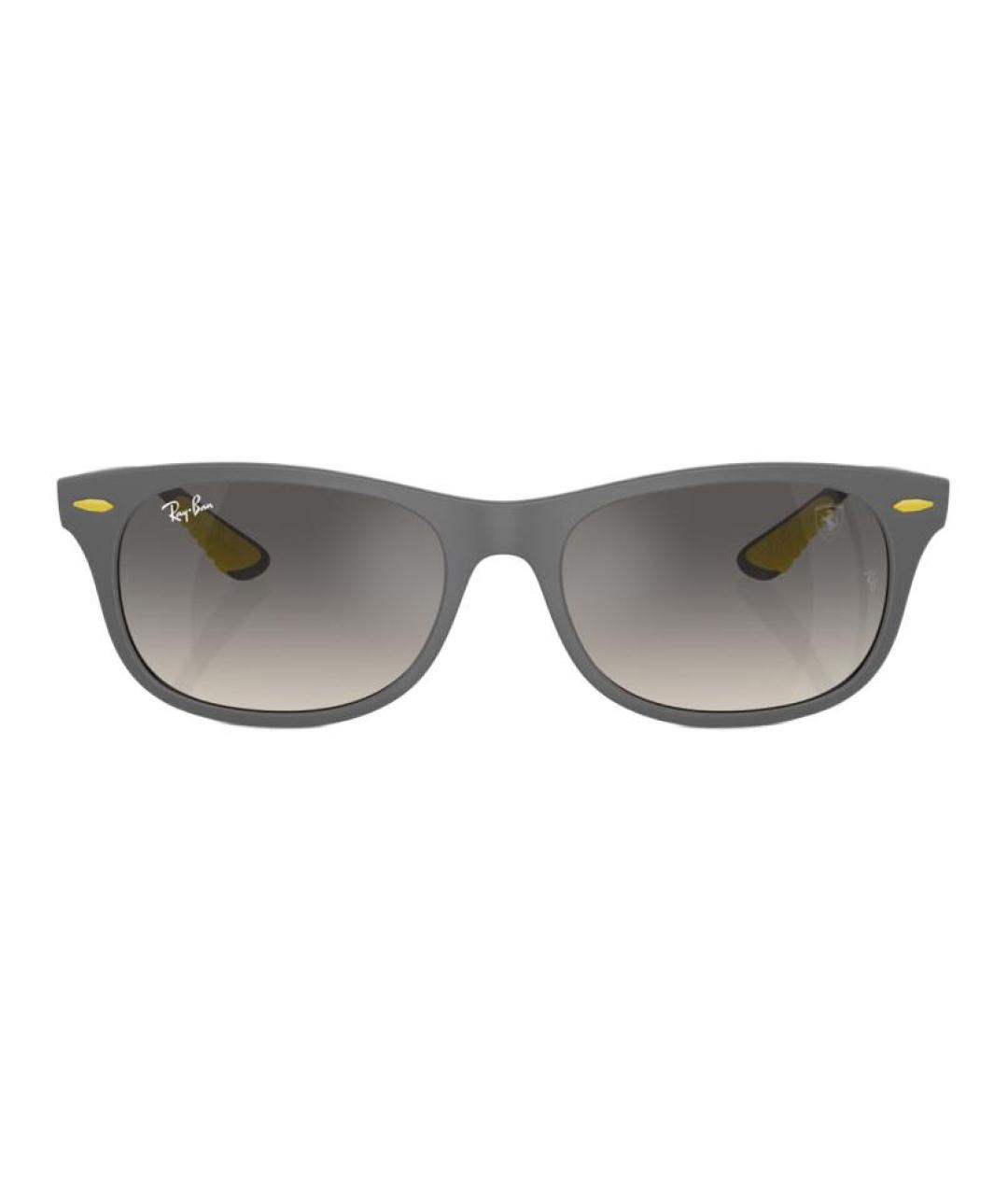 RAY BAN Серые металлические солнцезащитные очки, фото 2