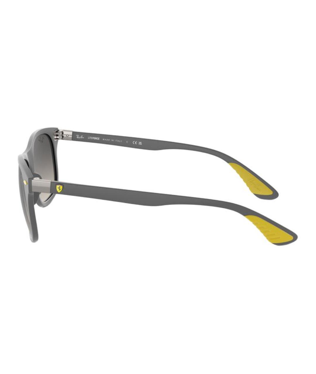 RAY BAN Серые металлические солнцезащитные очки, фото 3