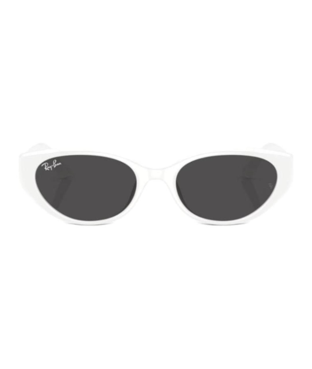RAY BAN Белые пластиковые солнцезащитные очки, фото 2