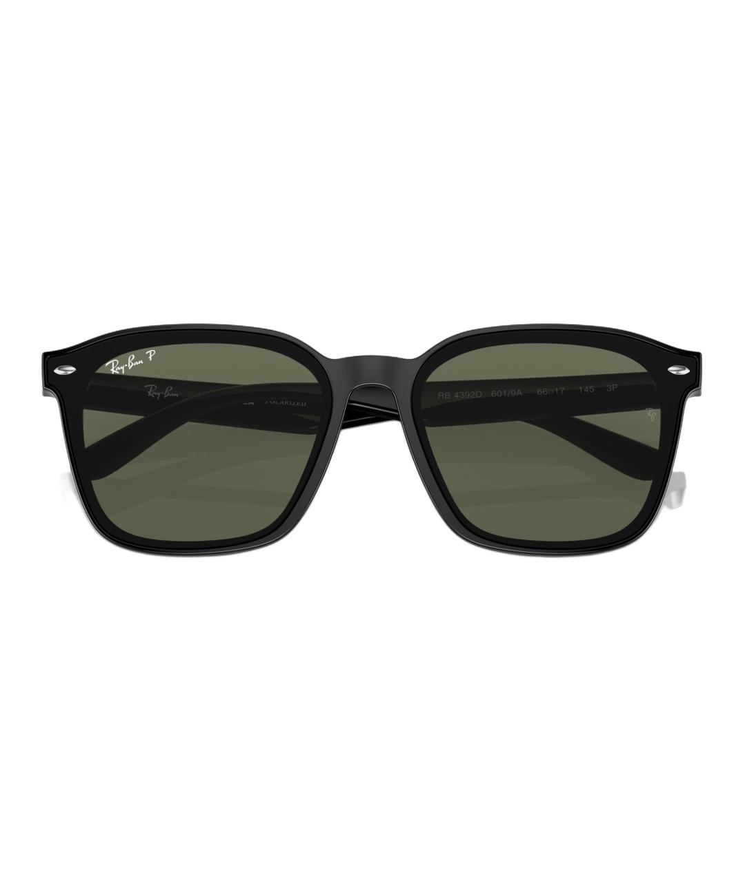 RAY BAN Черные пластиковые солнцезащитные очки, фото 5