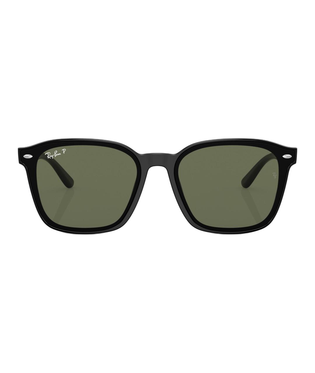 RAY BAN Черные пластиковые солнцезащитные очки, фото 2