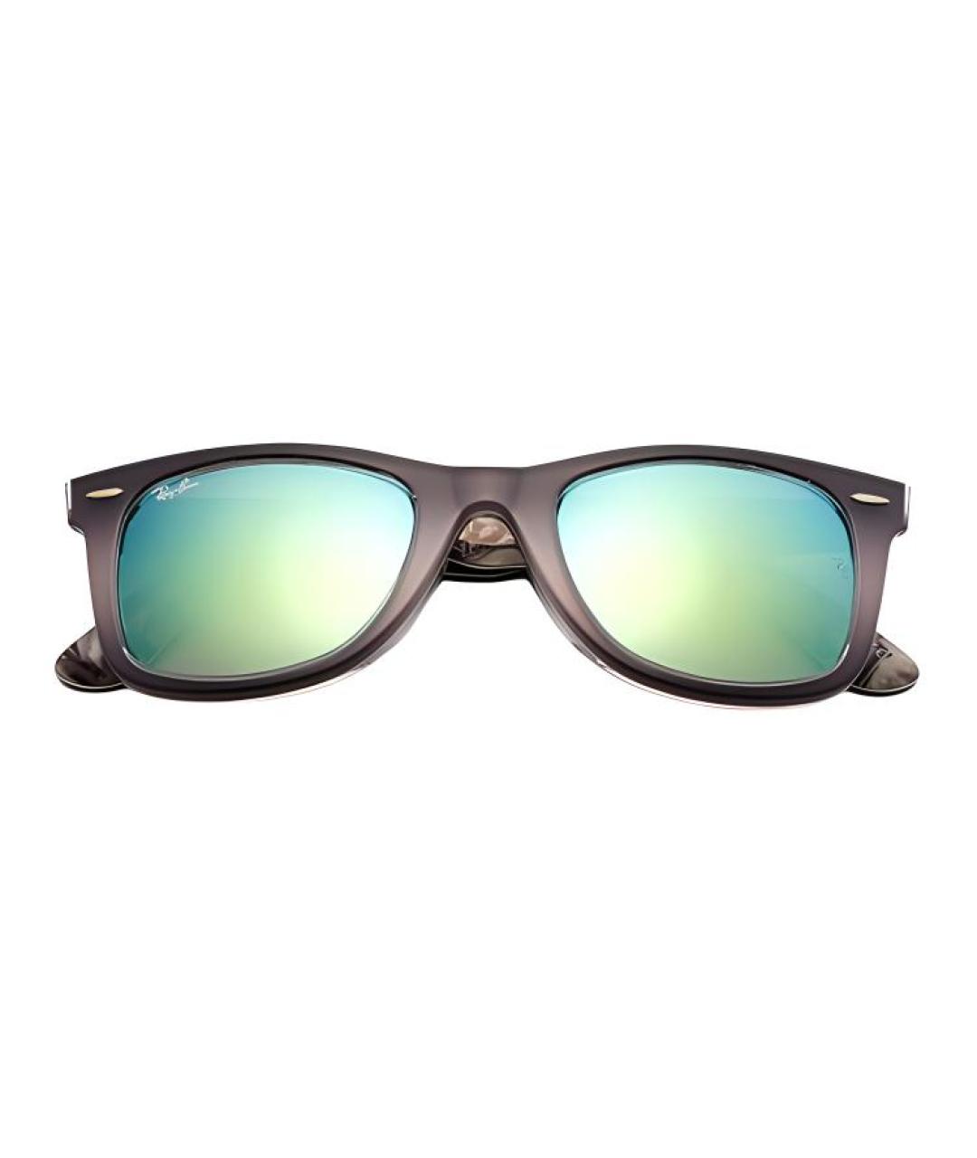 RAY BAN Черные пластиковые солнцезащитные очки, фото 2