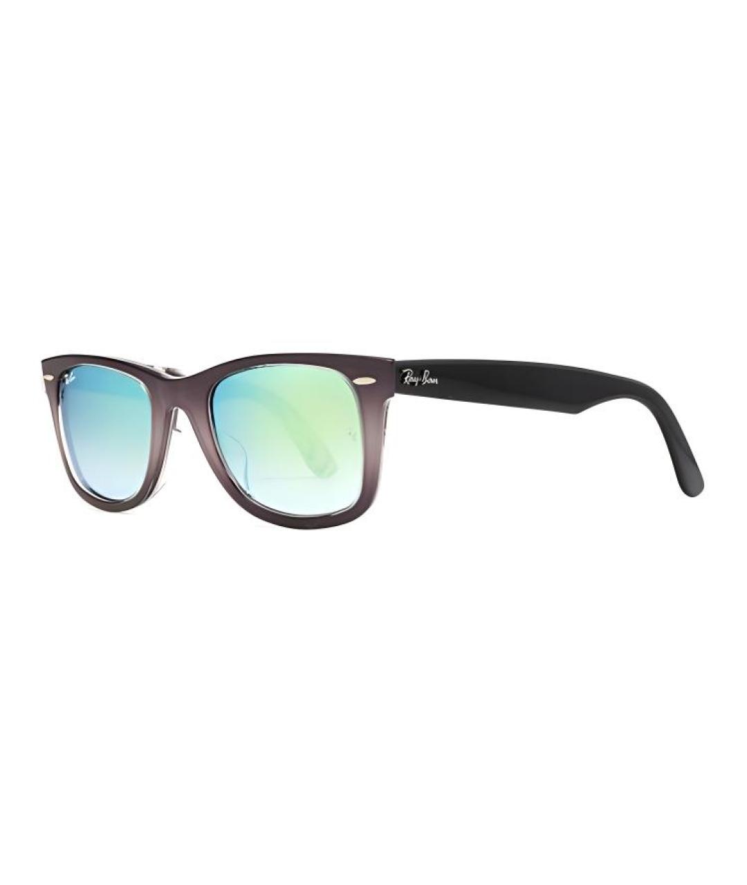RAY BAN Черные пластиковые солнцезащитные очки, фото 1